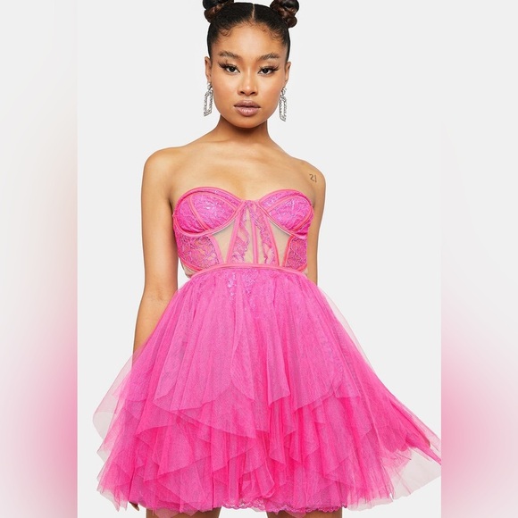 For Love and Lemons Rosario Mini Dress - Picture 2 of 8